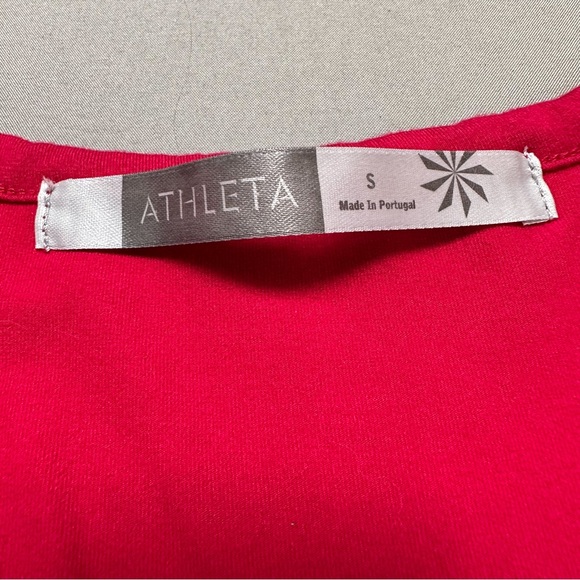 ATHLETA red drop waist tank style dress, S. - Picture 4 of 6